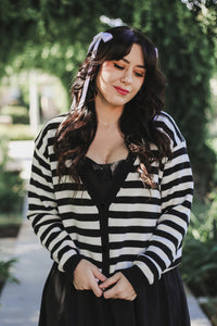 Adult Pugsley Stripe Unisex Cardigan