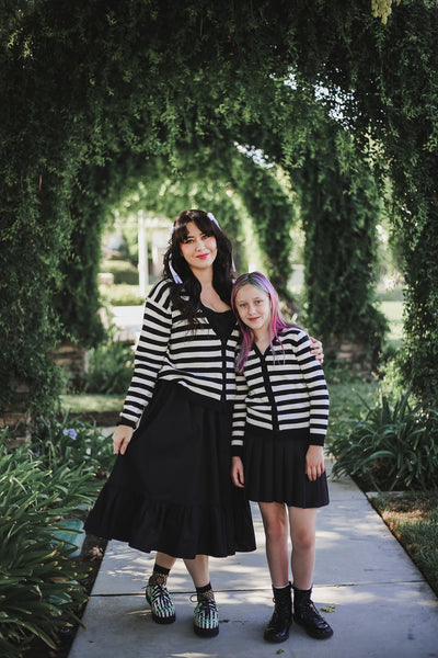 Adult Pugsley Stripe Unisex Cardigan