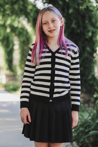 Youth Pugsley Stripe Cardigan