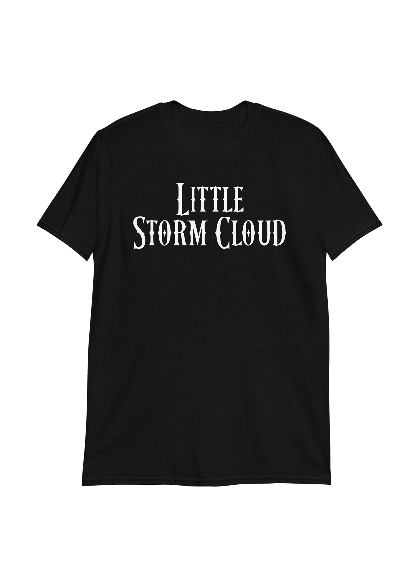 Little Storm Cloud Unisex Black T-Shirt