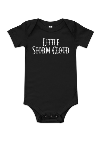 Baby Little Storm Cloud Bodysuit in Black
