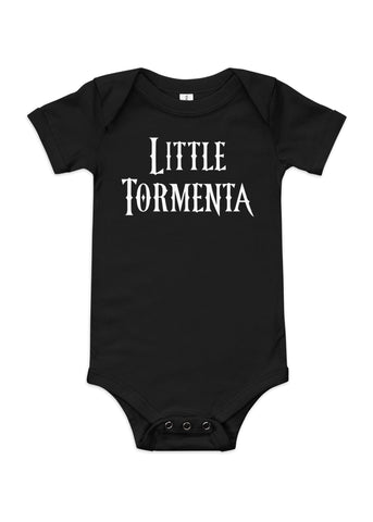 Baby Little Tormenta Bodysuit in Black