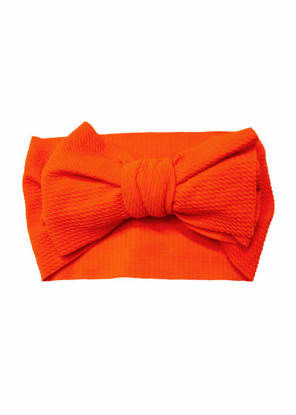 Baby/Toddler Bow Headband in Bright Orange