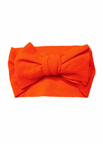 Baby/Toddler Bow Headband in Bright Orange