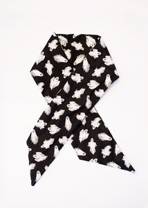Headwrap Scarf / Neckerchief in Ghosts Print