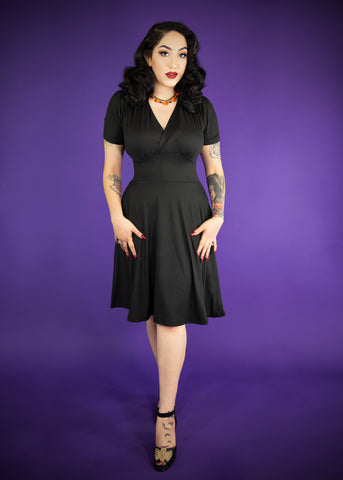 FINAL SALE - Black Dahlia Dress