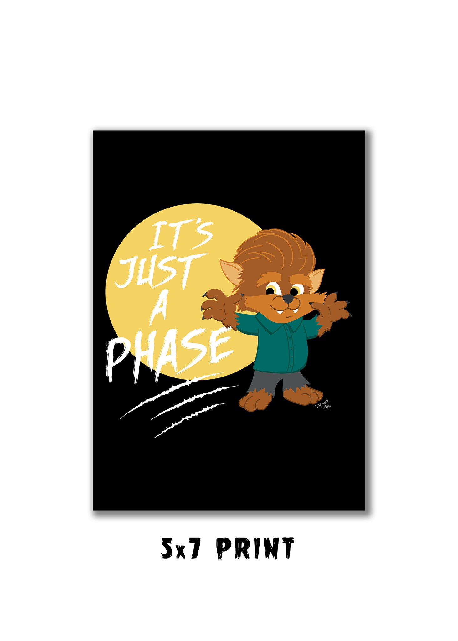 Art Print - Wolfred "Just a Phase"
