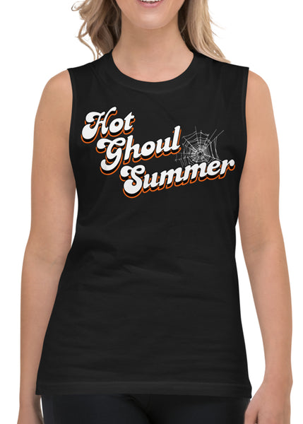 Hot Ghoul Summer Unisex Black Muscle Tank