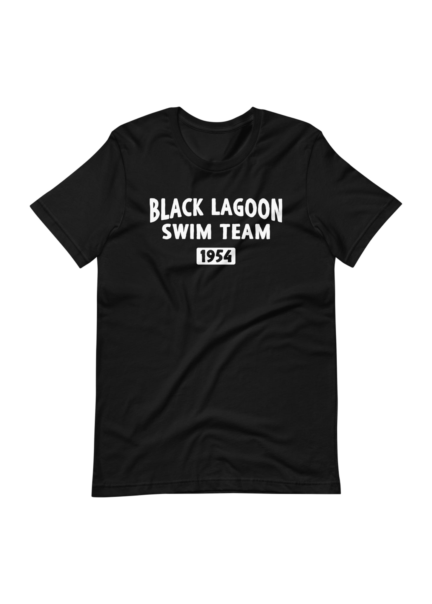 Black Lagoon Swim Team Unisex Adult T-Shirt in Black
