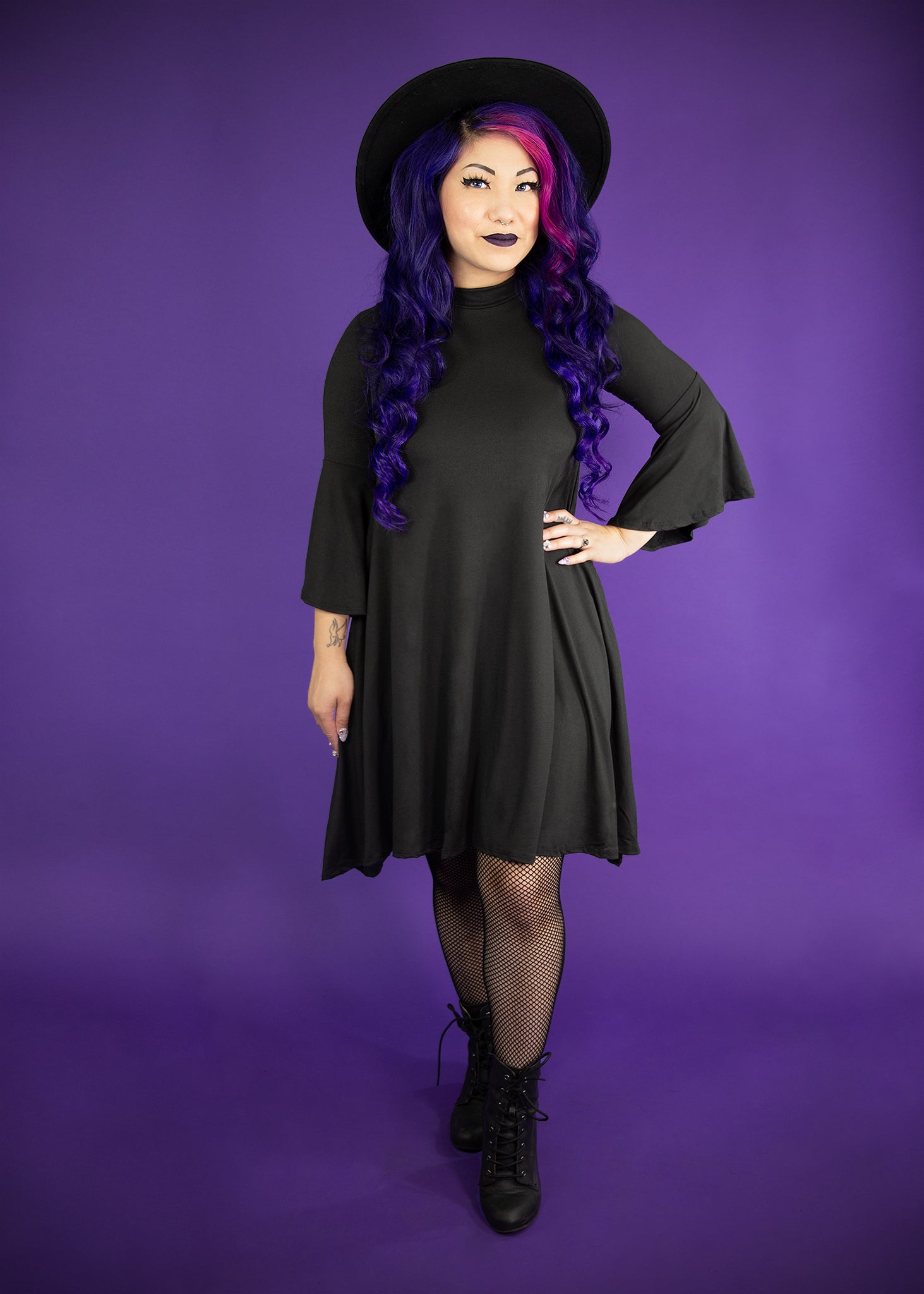 Bell Witch Dress  Goth Black Alternative Dresses – Bun In The Coven
