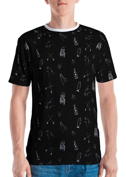 Spooky Family All-Over Print Unisex T-Shirt