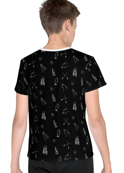 Youth "Spooky Family" All-Over Print T-Shirt