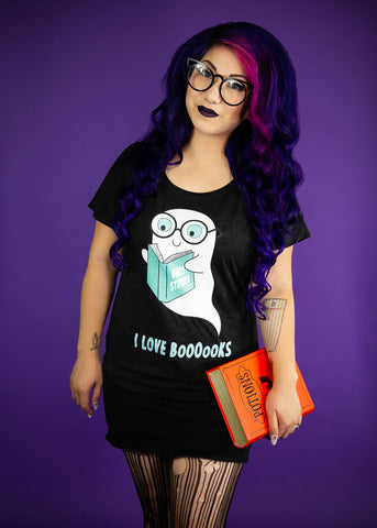 Ladies Booookworm Dolman T-shirt