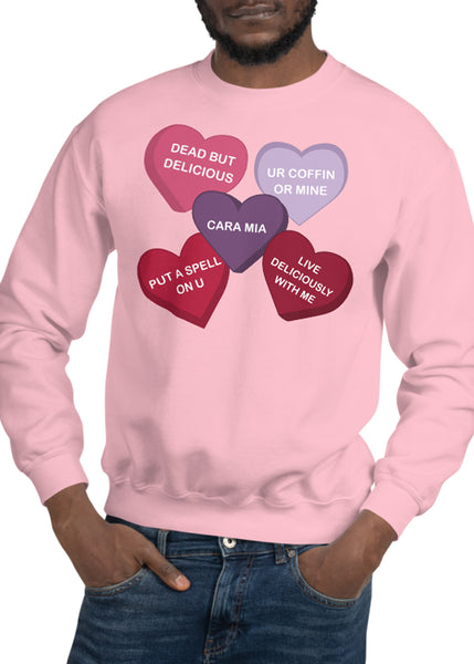 Spooky Conversation Hearts Unisex Sweatshirt