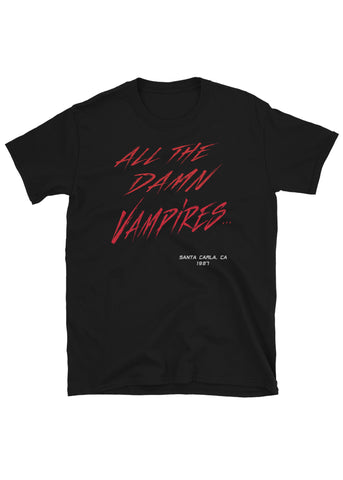 Damn Vampires Unisex Black T-Shirt