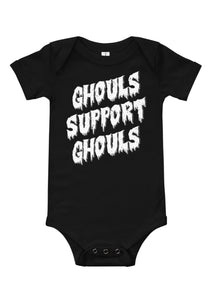 Infant Ghouls Support Ghouls Bodysuit in Black