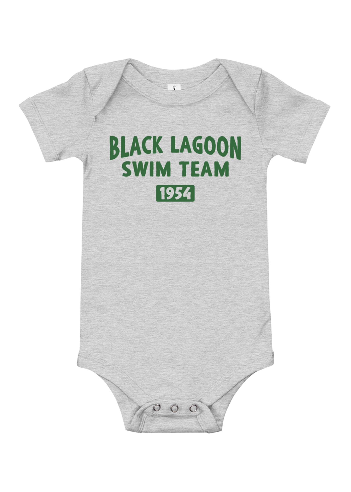 Baby Swimming Class Creature Bodysuit in Grey