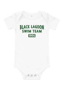 Baby Swimming Class Creature Bodysuit in White