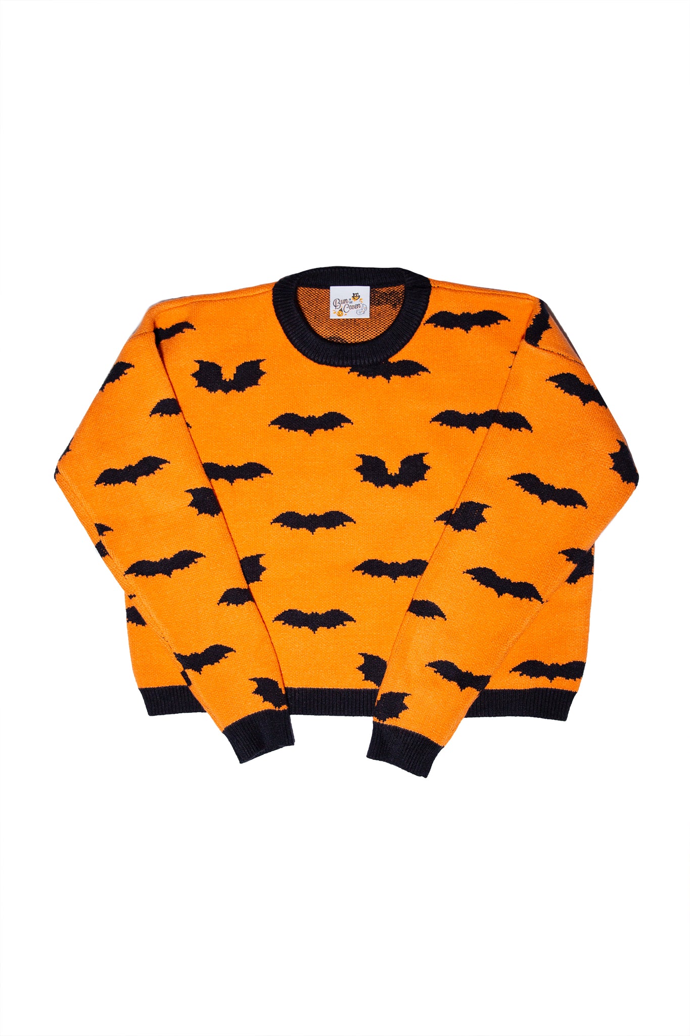 Adult Freakin' Bats Orange Unisex Pullover Sweater