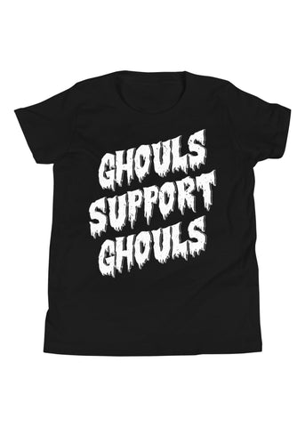 Youth Ghouls Support Ghouls T-Shirt in Black